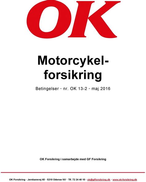 motorcykel forsikring